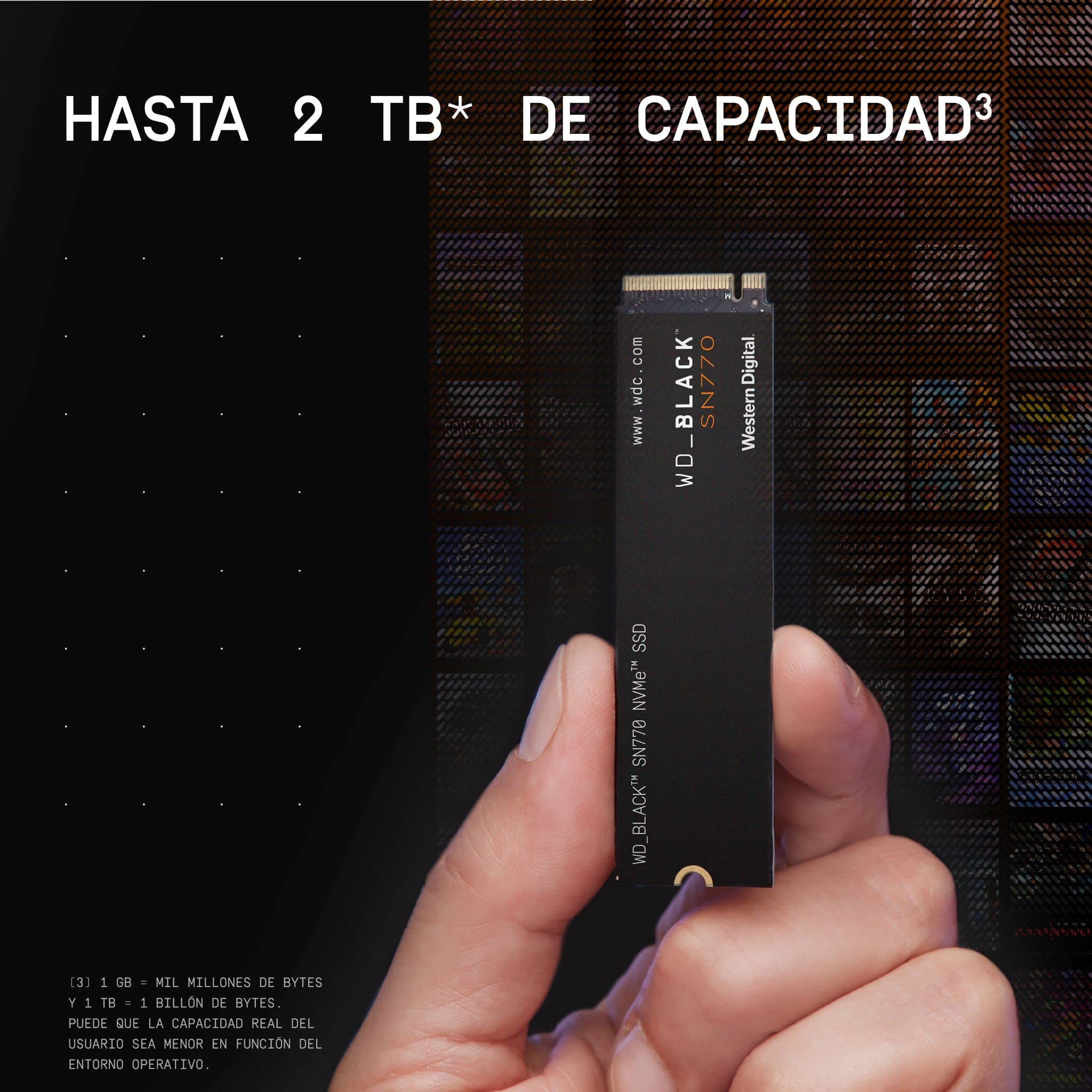 WD_BLACK SN770 NVMe SSD, 1 TB M.2 2280 Game Drive, Velocidad de