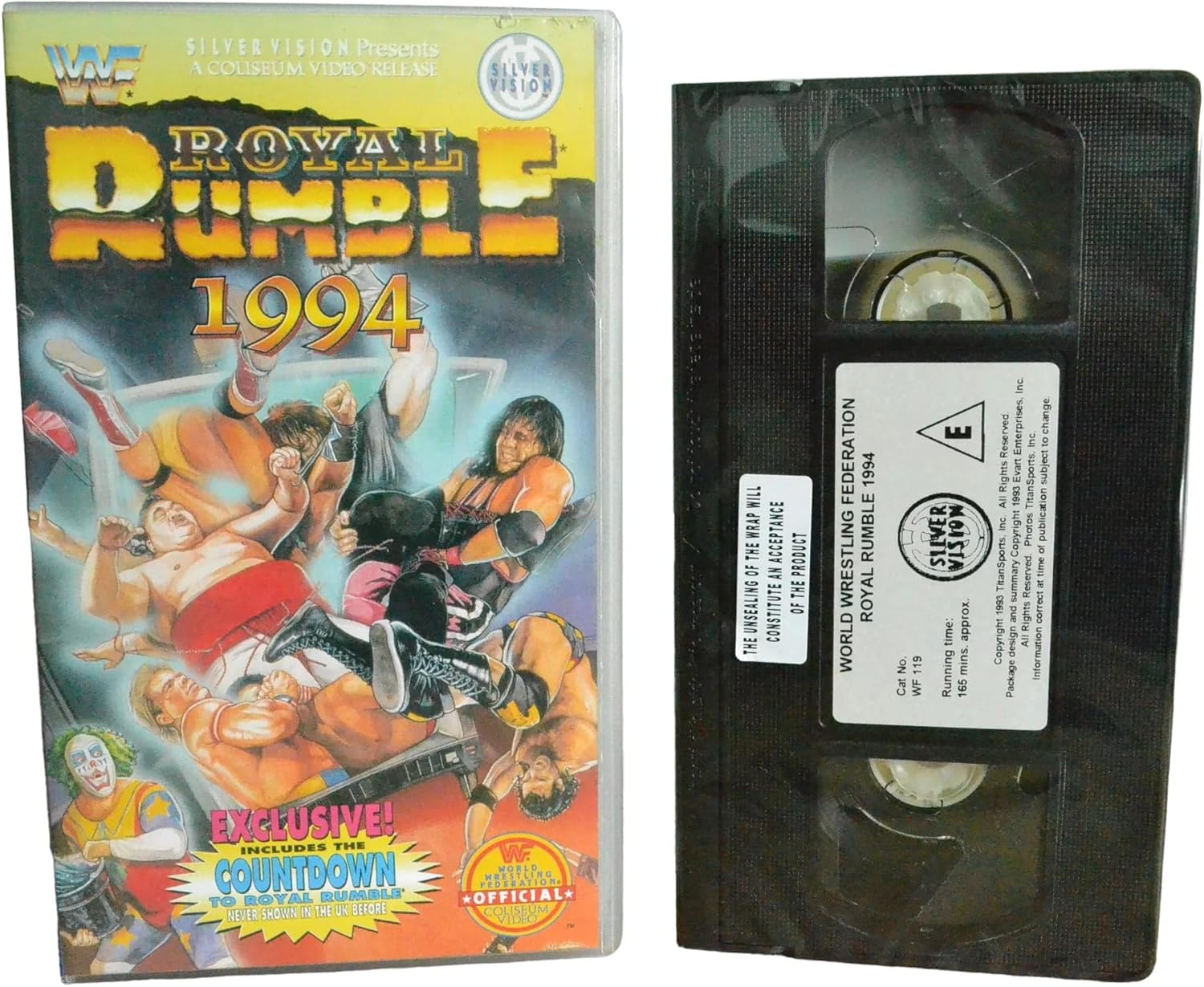 WWF: Royal Rumble 1994 [VHS] : Wrestling: Amazon.co.uk: DVD & Blu-ray