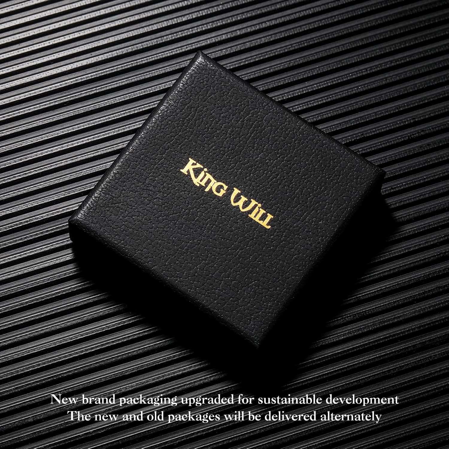 King Will Men's Stainless Steel Wedding Band - 8mm Black Promise Ring with Laser Zebra Pattern/Engraved Bull, Unique Black Stainless Steel Wedding Band Ring for Men Comfort Fit Size 7-12 - Image 6