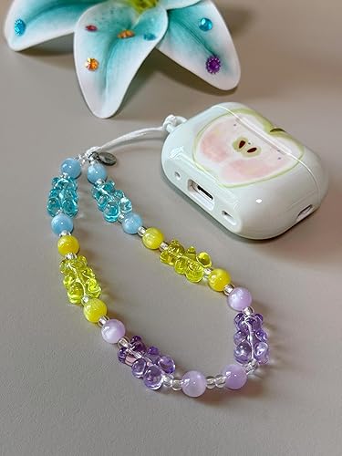 Miniatura 8 de Drawwind Correa universal con cuentas para teléfono, correa universal para teléfono celular, bonita pulsera de muñeca, cadena de cuentas, accesorios