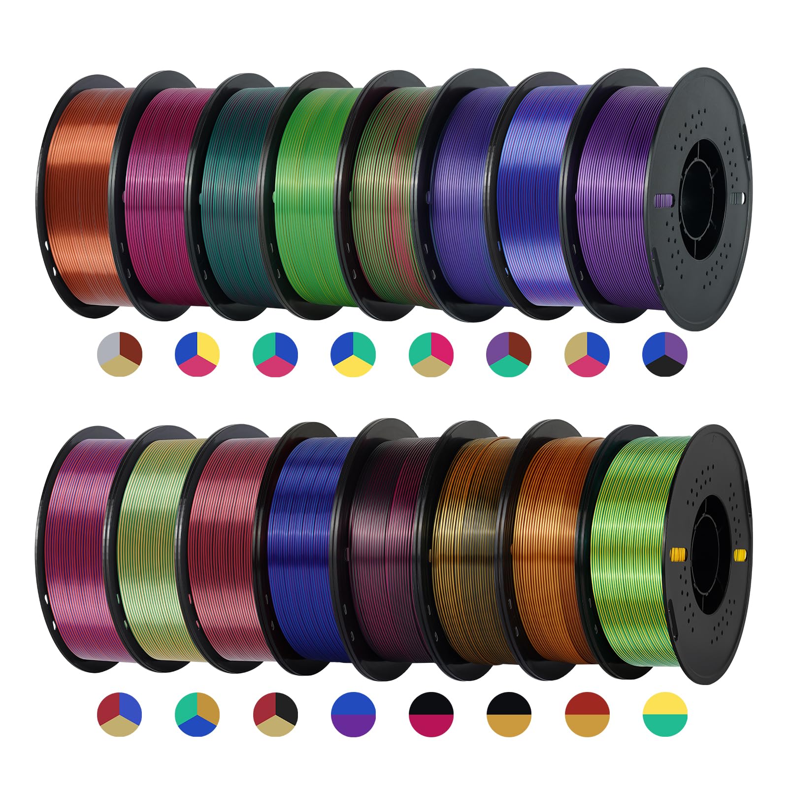 Kingroon 16KG Silk PLA Bundle
