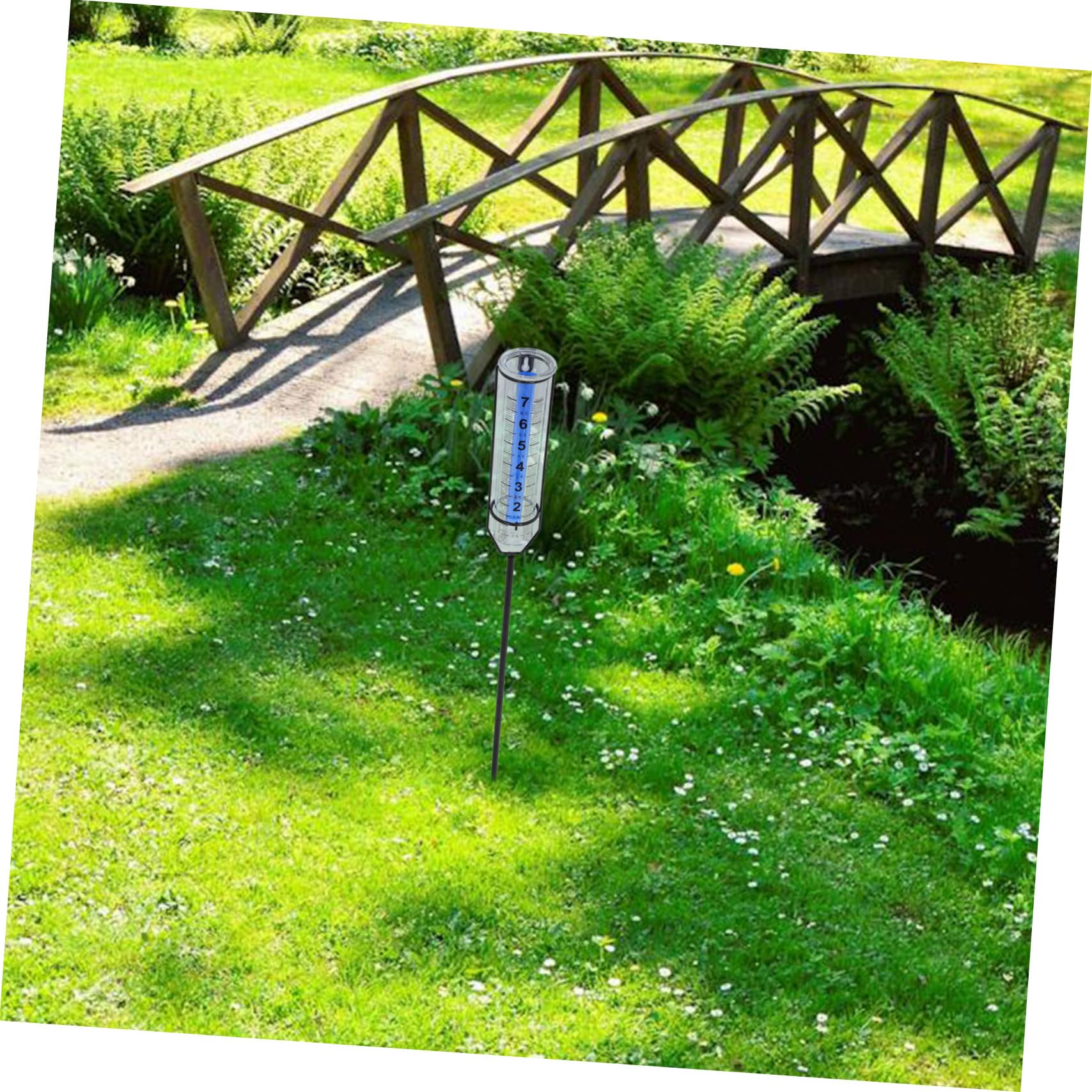 Pluviometro da Giardino in Ferro e Plastico, Lettura Chiara | Giardino e Yard, Design Elegante, Installazione Semplice, Uso Outdoor, Numeri Grandi e Resistente