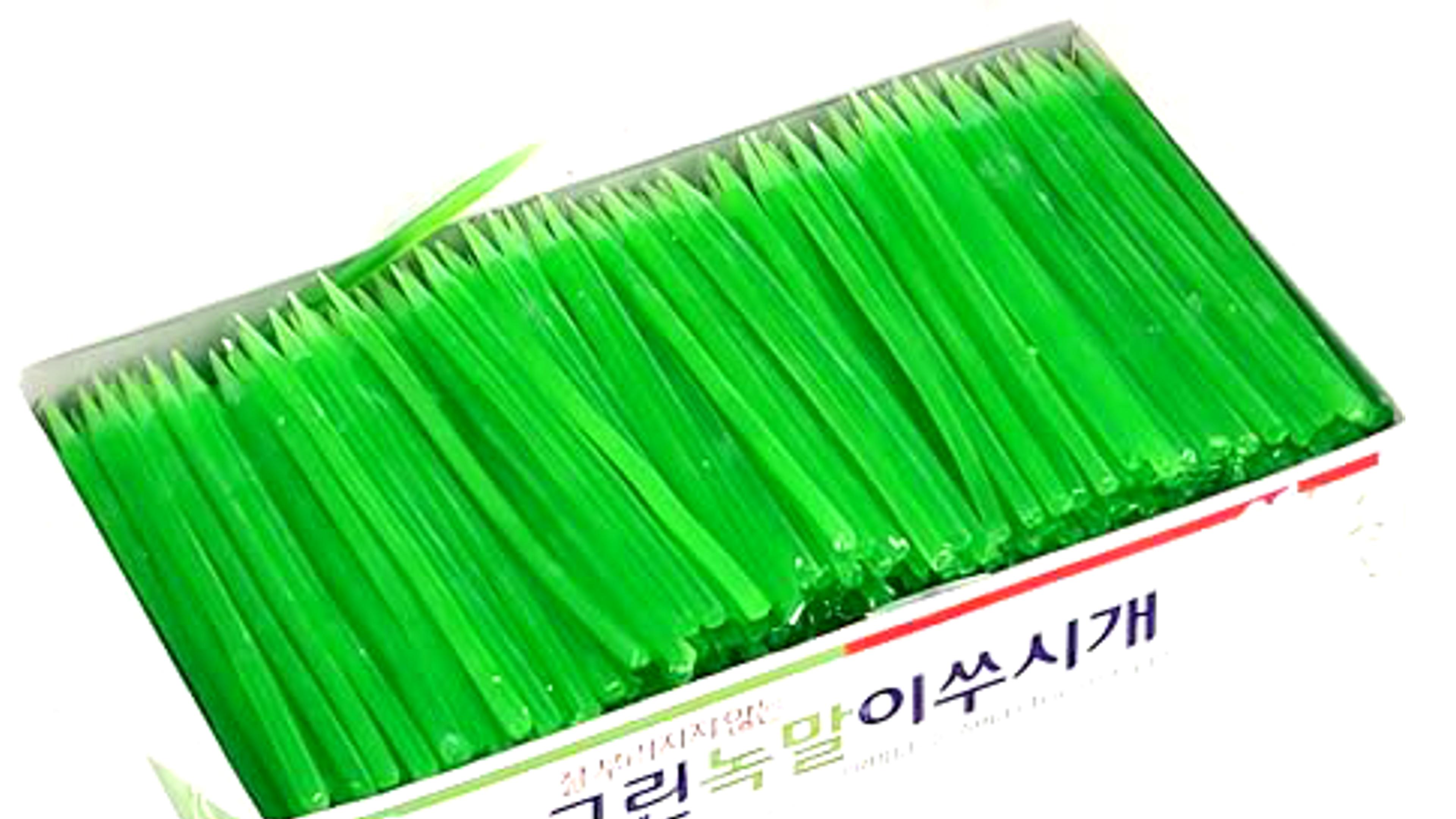 Amazon | リタ商会 でんぷん爪楊枝 緑 500本 韓国製 天然デンプン原料