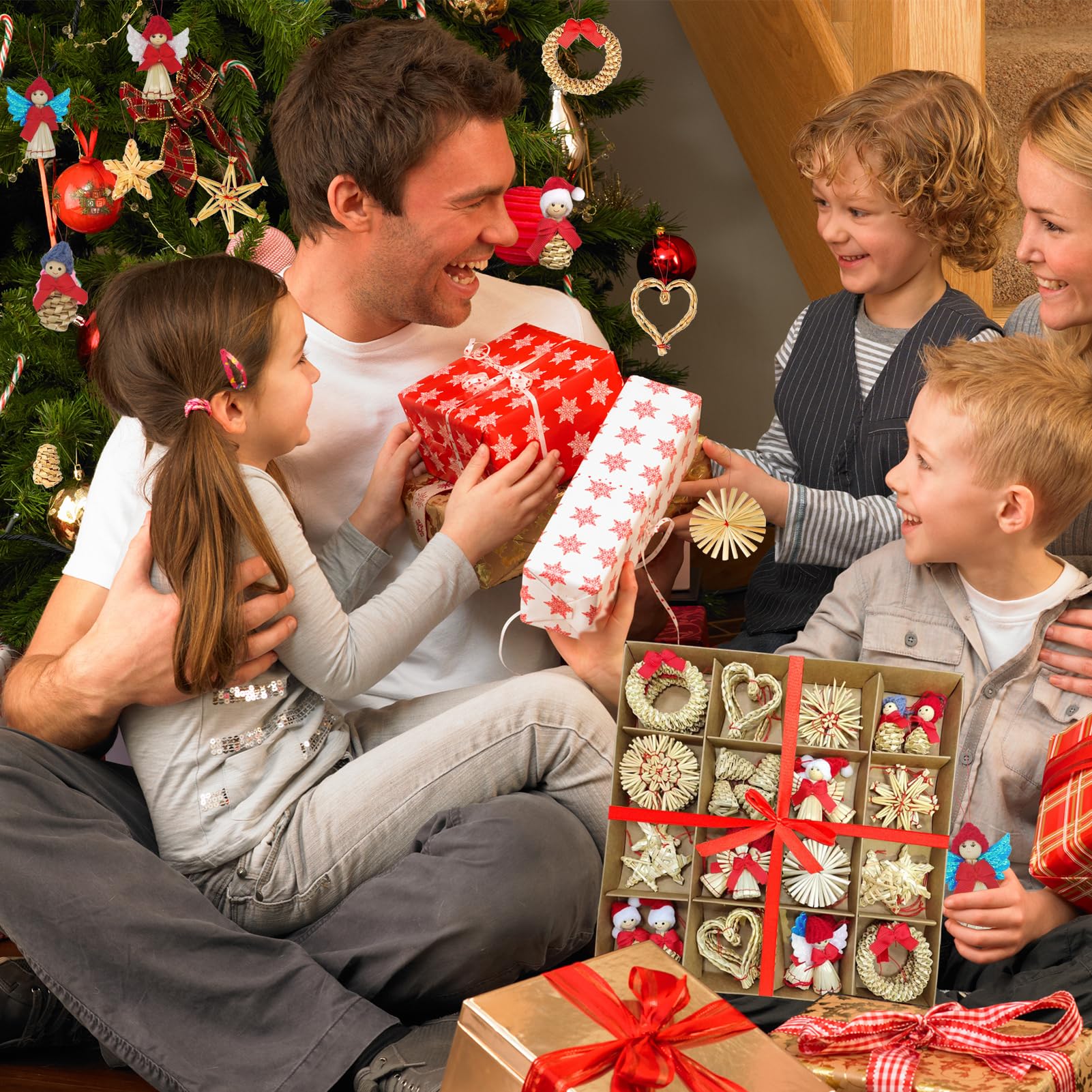 36 étoiles En Paille Pour Décorer Ton Sapin De Noël - Naturel Et Fait Main !