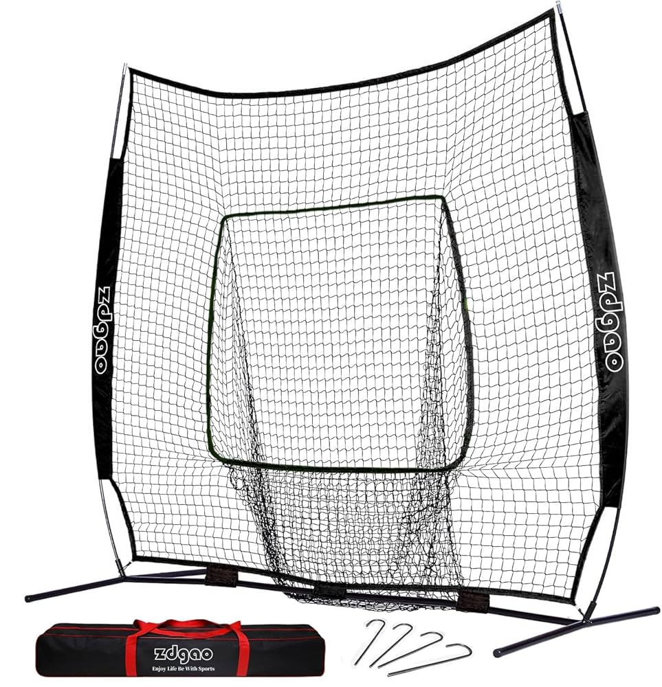Amazon.co.jp: 7×7フィートの野球ソフトボール練習用ネット