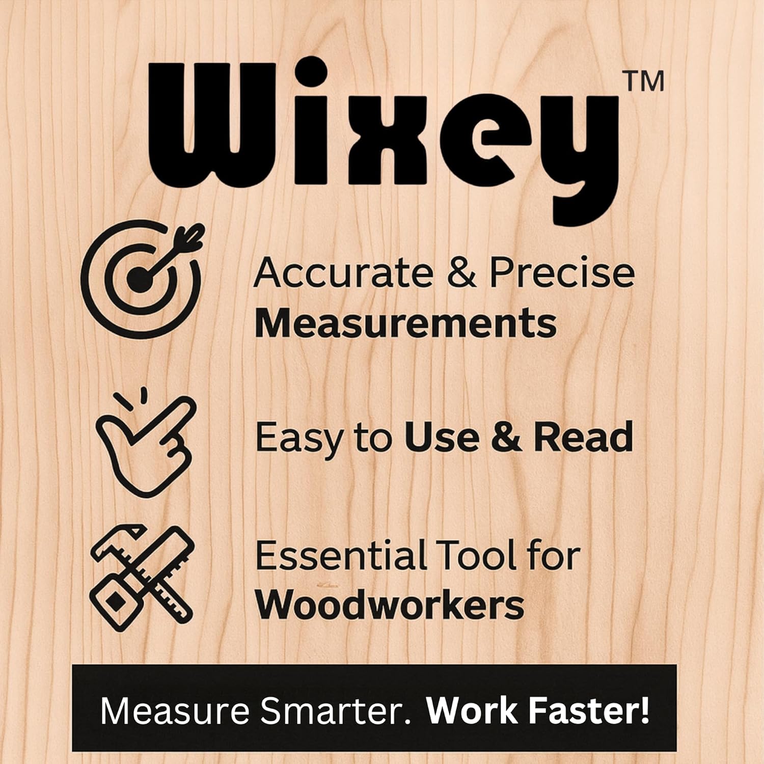 Wixey 8'' Digital Protractor – Durable Angle Measuring Tool w/Magnetic Edges for Table Saws – Accurate, Precise Digital Angle Finder for Woodworking & Construction