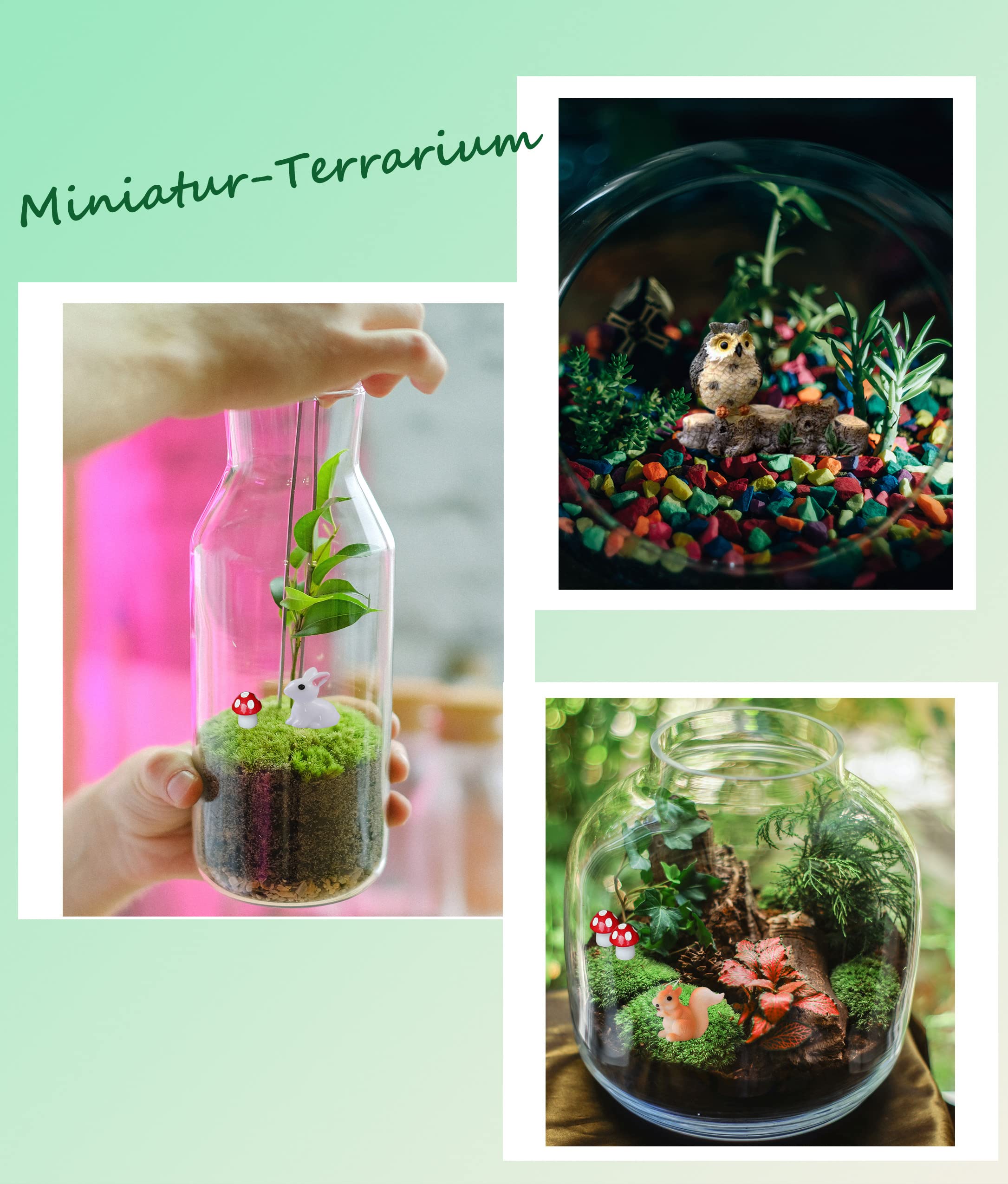 18-teiliges Mini-Gänse-Figuren-Set Aus Kunstharz – Niedliche Dekoration Für Terrarium, Feengarten & Sukkulenten (ca. 3x1,9x1,5 Cm)