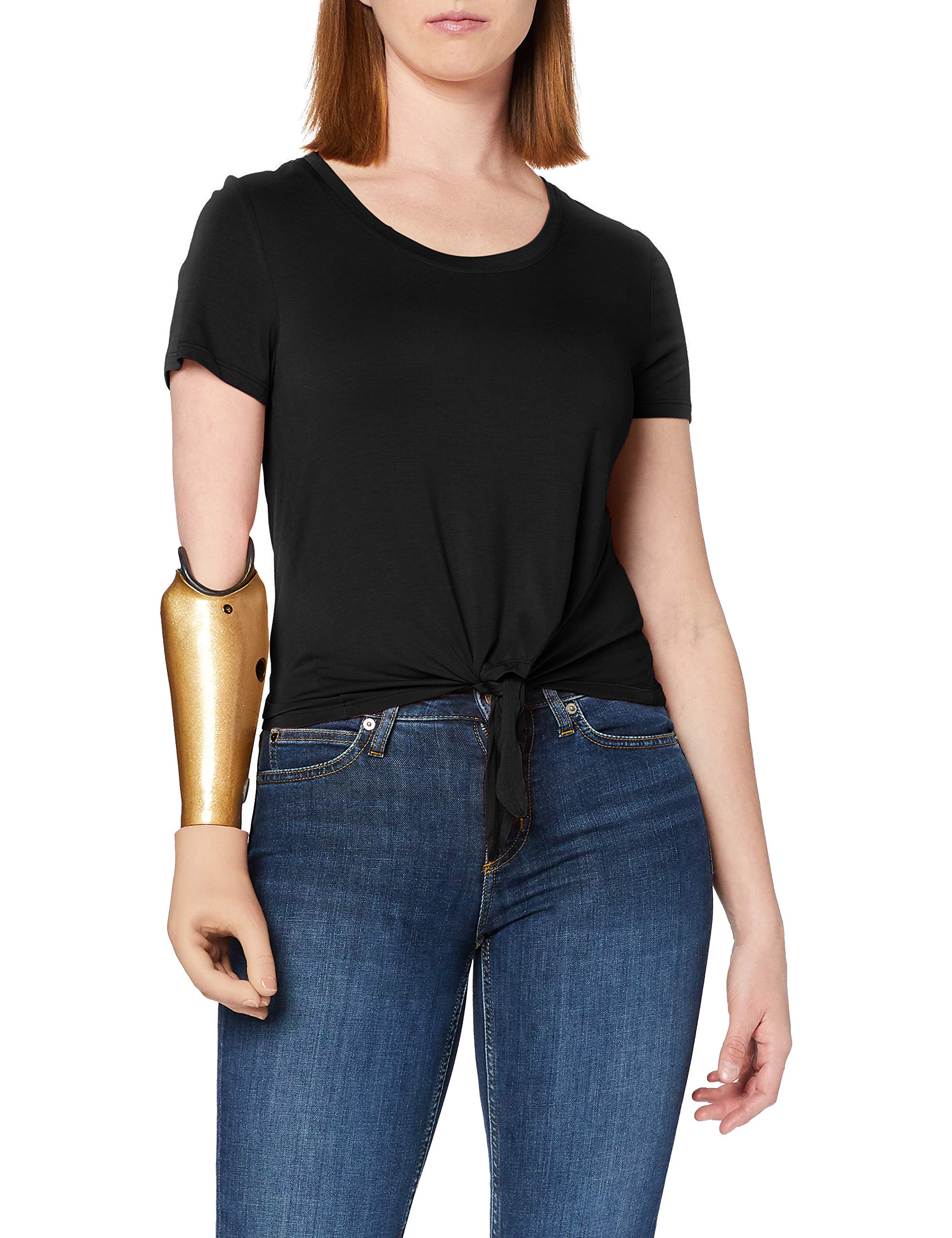 Only Women's ONLARLI S/S KNOT JRS T-Shirt