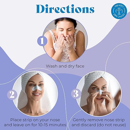 Miniatura 6 de Kit de removedor de puntos negros y minimizador de poros, incluye 10 tiras de nariz negras para quitar la cabeza, 10 hisopos de algodón exfoliantes,