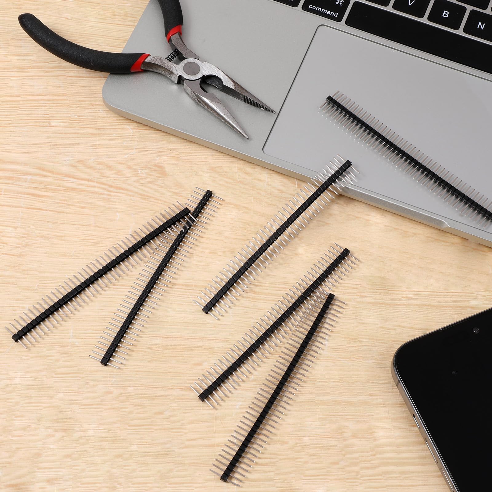 20 pezzi 2,54 mm Breakaway scheda 40 pin intestazione maschio e femmina pin intestazione PCB soldering pin per scheda forata