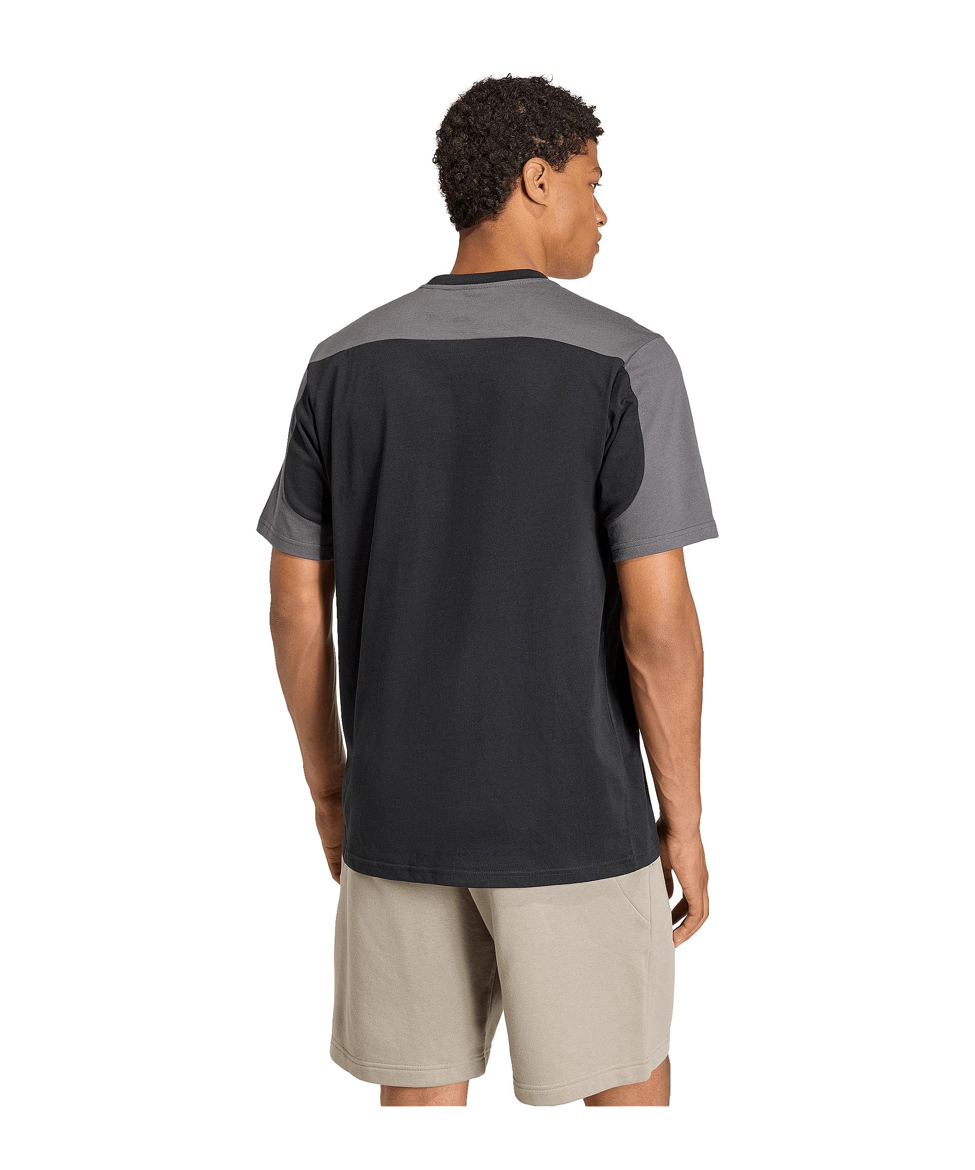 adidas heren COLLEGIATE T-SHIRT, black/grey six, L