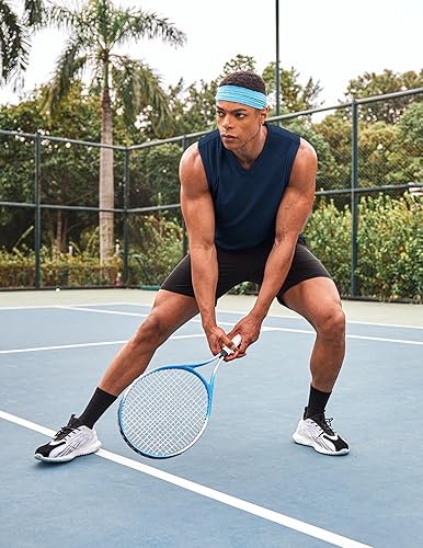 Miniatura 2 de COOFANDY Camiseta sin mangas para hombre, paquete de 3 camisetas sin mangas para gimnasio, cuello en V, culturismo, musculación