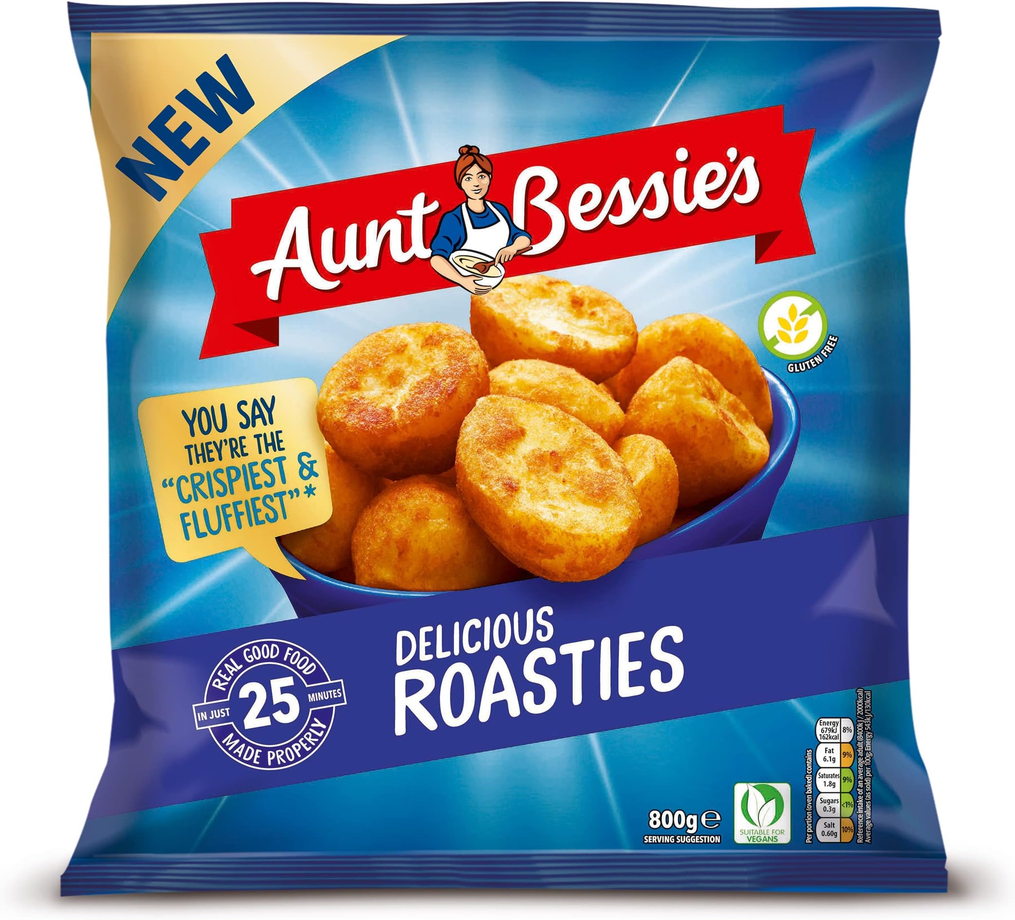 Aunt Bessie's Roast Potatoes, 800g (Frozen)