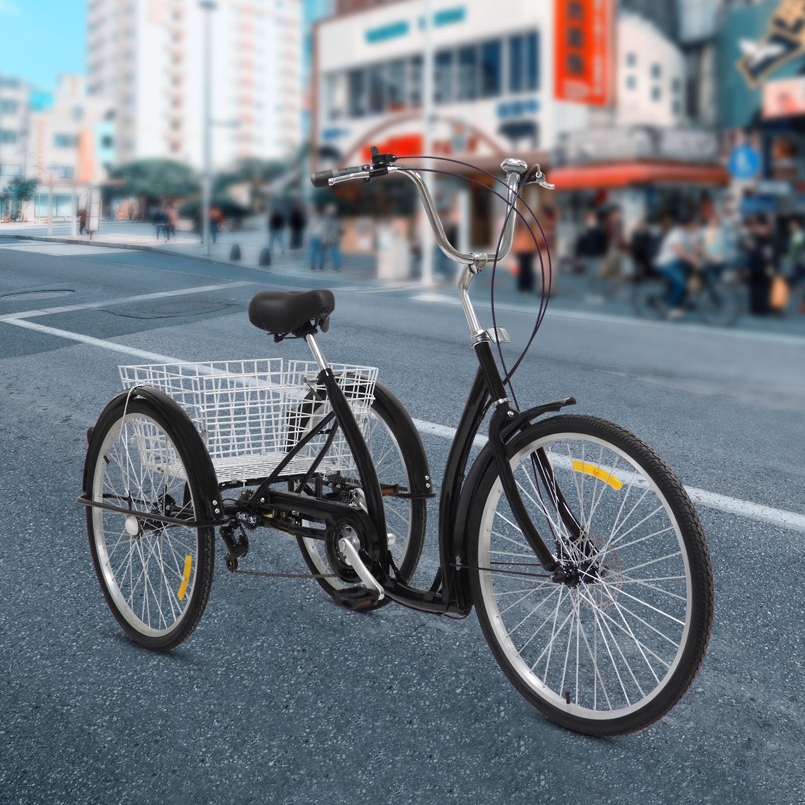 26 inch driewieler klassieke fiets volwassenen fiets met 6