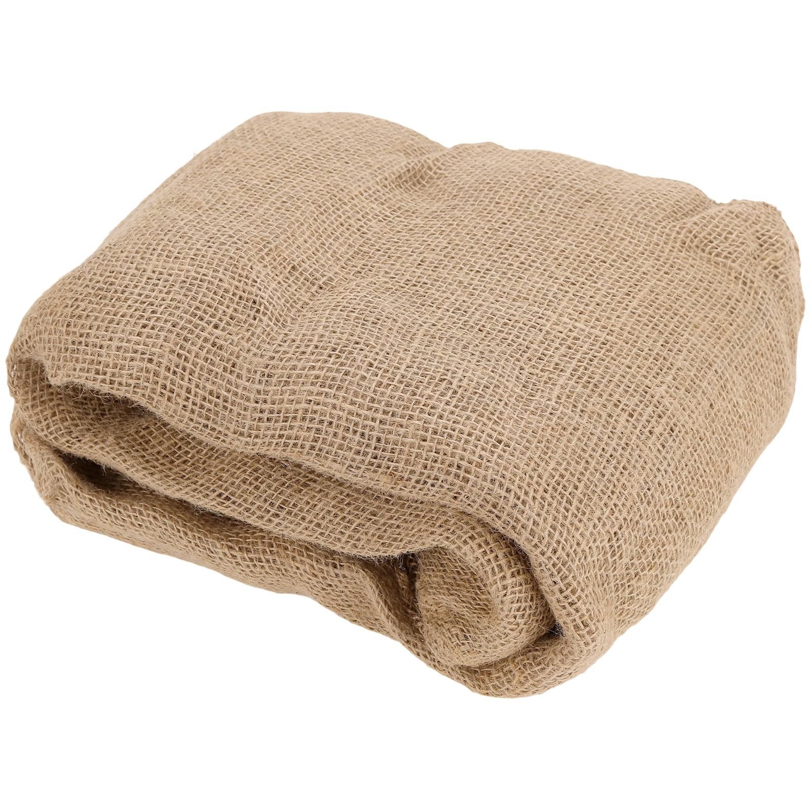 SENJEOK 5 Metre Jute Hessian Fabric, 40 Inch Wide Woven Burlap Roll for Craft, Bags, Table Runners