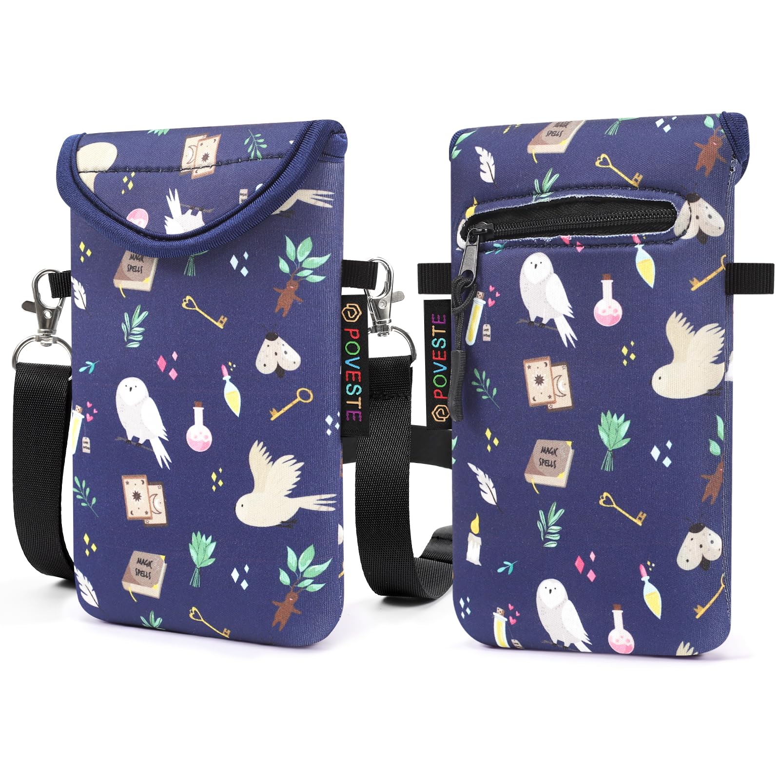 Flap Closure Secure Cell Phone Bag with Card Pocket for iPhone &amp; Samsung