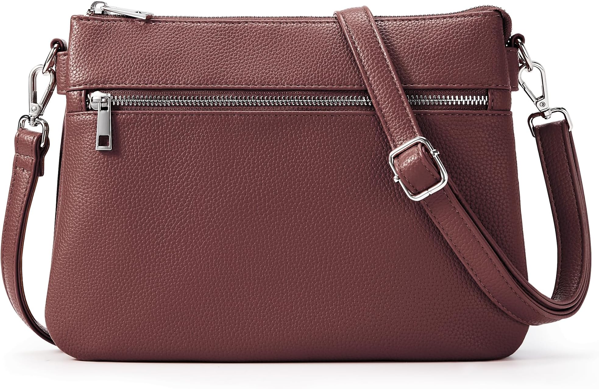 KALIDI Crossbody Bag Vegan Leather Casual Zipper Work Bag Weekender Hobo for Women shoulder Travel Dating