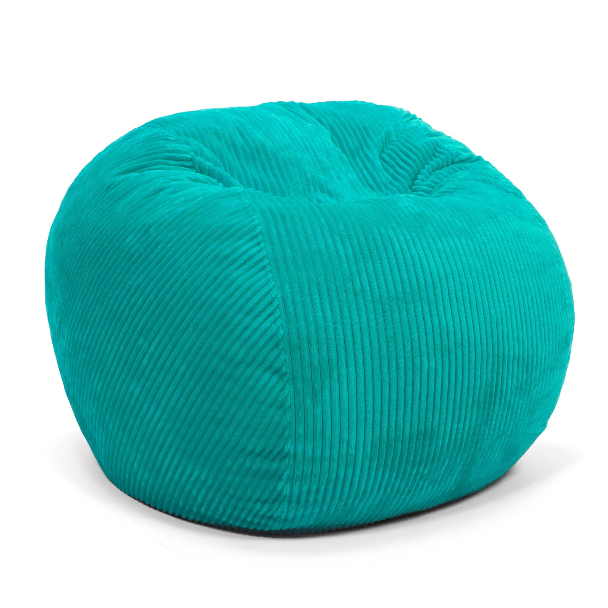 CordaRoy'sPlush Bean Bag - Convertible Bean Bag Chair - Machine-Washable Plush Fabric Cover - for Basement, Living Room, Game Room, Dorm & More - Queen Size - Cyna | Made in The USA