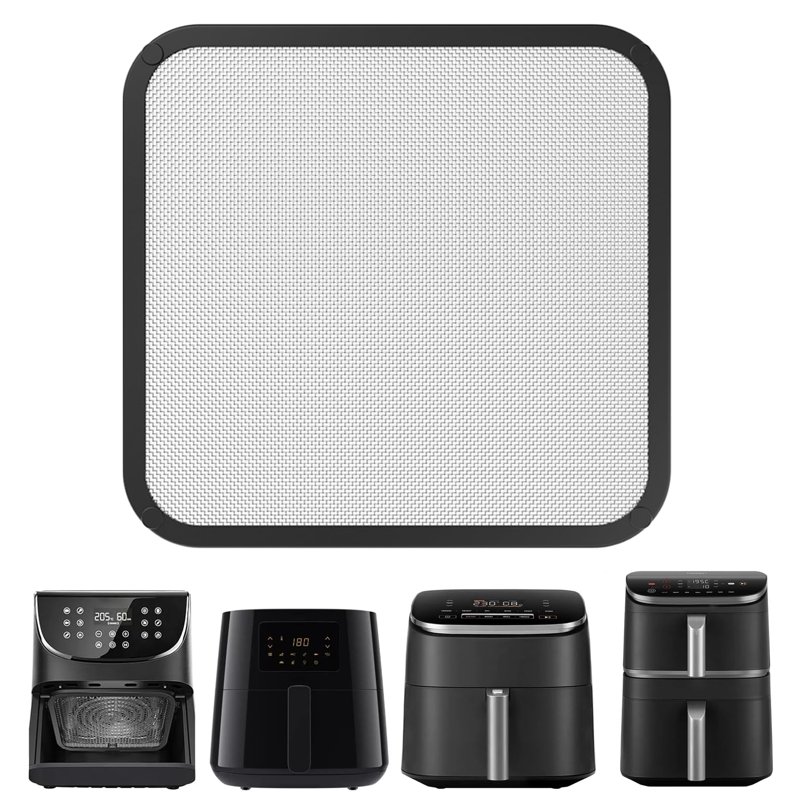 ZOCONE Splash Protection Compatible with Cosori Airfryer 5.5L/6.0L/6.2L Magnetic Splash Guard Screen for Air Fryer Compatible with Cosori TurboBlaze