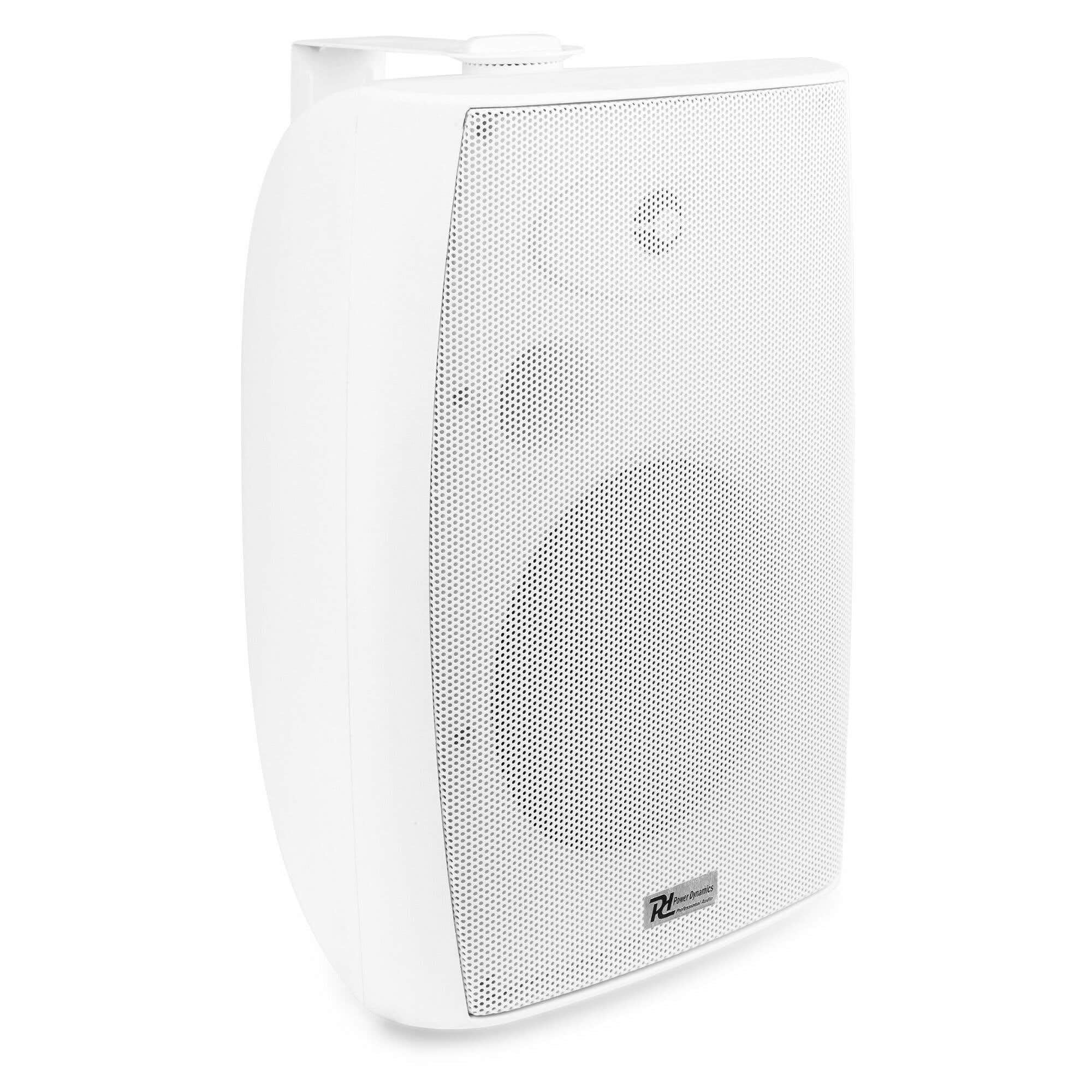 Power Dynamics BF80TB - Enceinte Haut-Parleur Blanche Résistants aux Intempéries, Puissance 50 Watts RMS, 8 Pouces, 100V ou 8 Ohms, IPX5 pour Utilisation à l'Intérieur ou à l'Extérieur