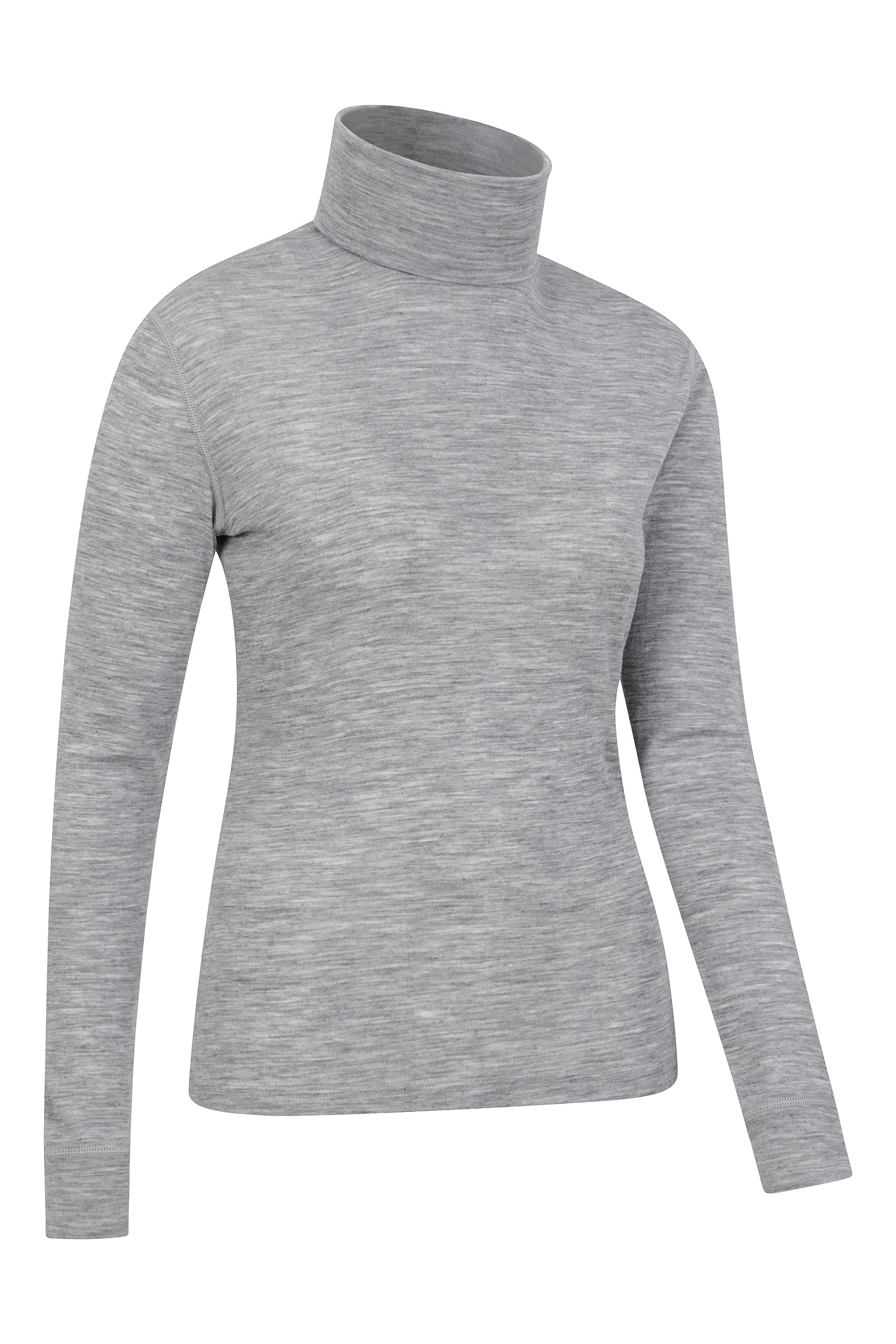 Mountain Warehouse Top de Merino de Cuello Alto para Mujer - Capa Interior antibacteriana, absorción y Secado rápidos - Ideal para Acampar en Invierno y Senderismo