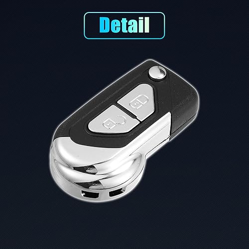 Miniatura 7 de X AUTOHAUX Funda de repuesto para llavero de 2 botones sin llave para Citroen DS3 2009-2020 para Citroen DS4 2011-2018 con cuchilla