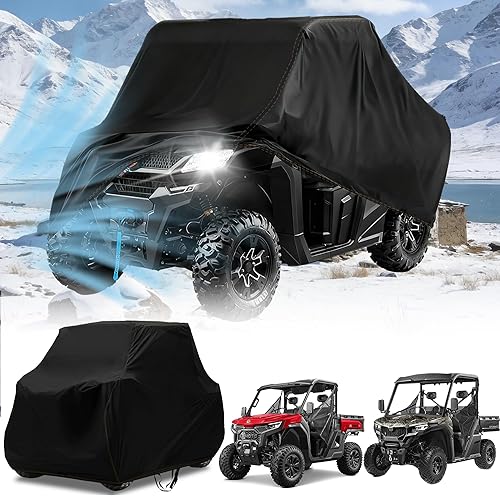 QYMOTO CFMOTO - Funda UTV de 2 a 3 plazas, sujeción fuerte con correas a prueba de viento Uforce 1000 Uforce 600 Zforce 500 600 800 950 1000 a