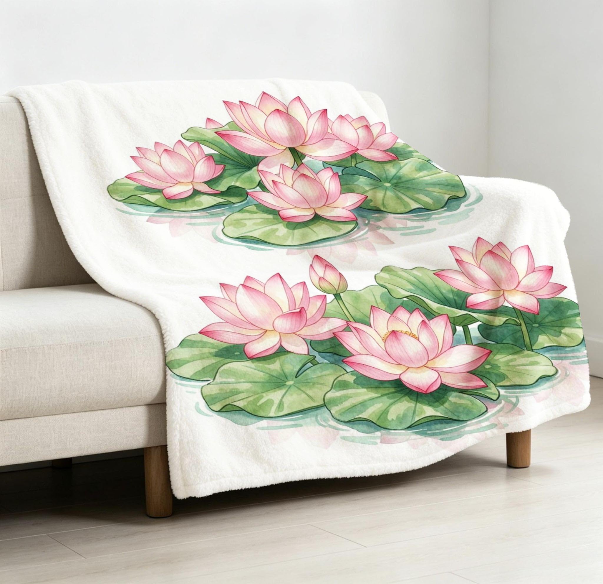 Manta Entretiempo Grande, Loto Rosa, 220x240 cm, AQ8687