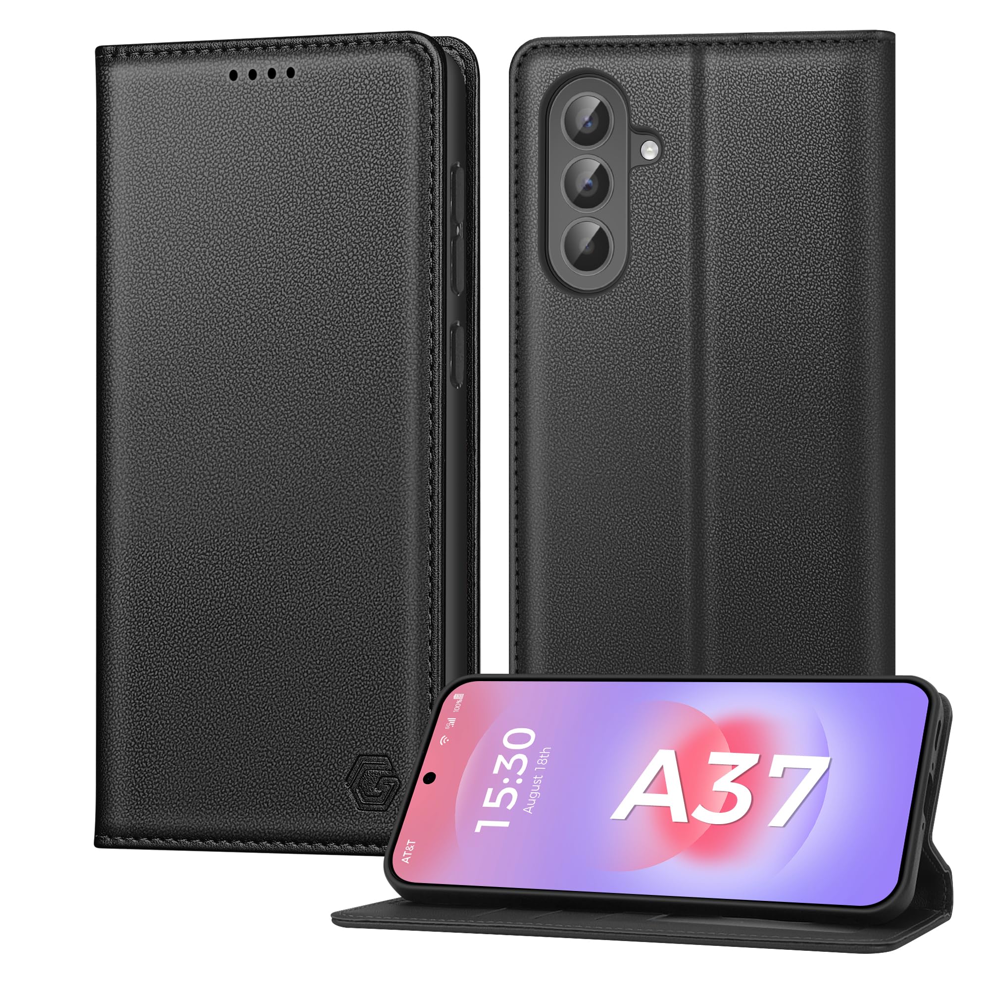 Kirnntca Handyhülle für Samsung Galaxy A57 5G Hülle, Kartenfach Premium PU Leder Klapphülle Schutzhülle, Standfunktion Tasche Flip Case für Samsung Galaxy A57 5G