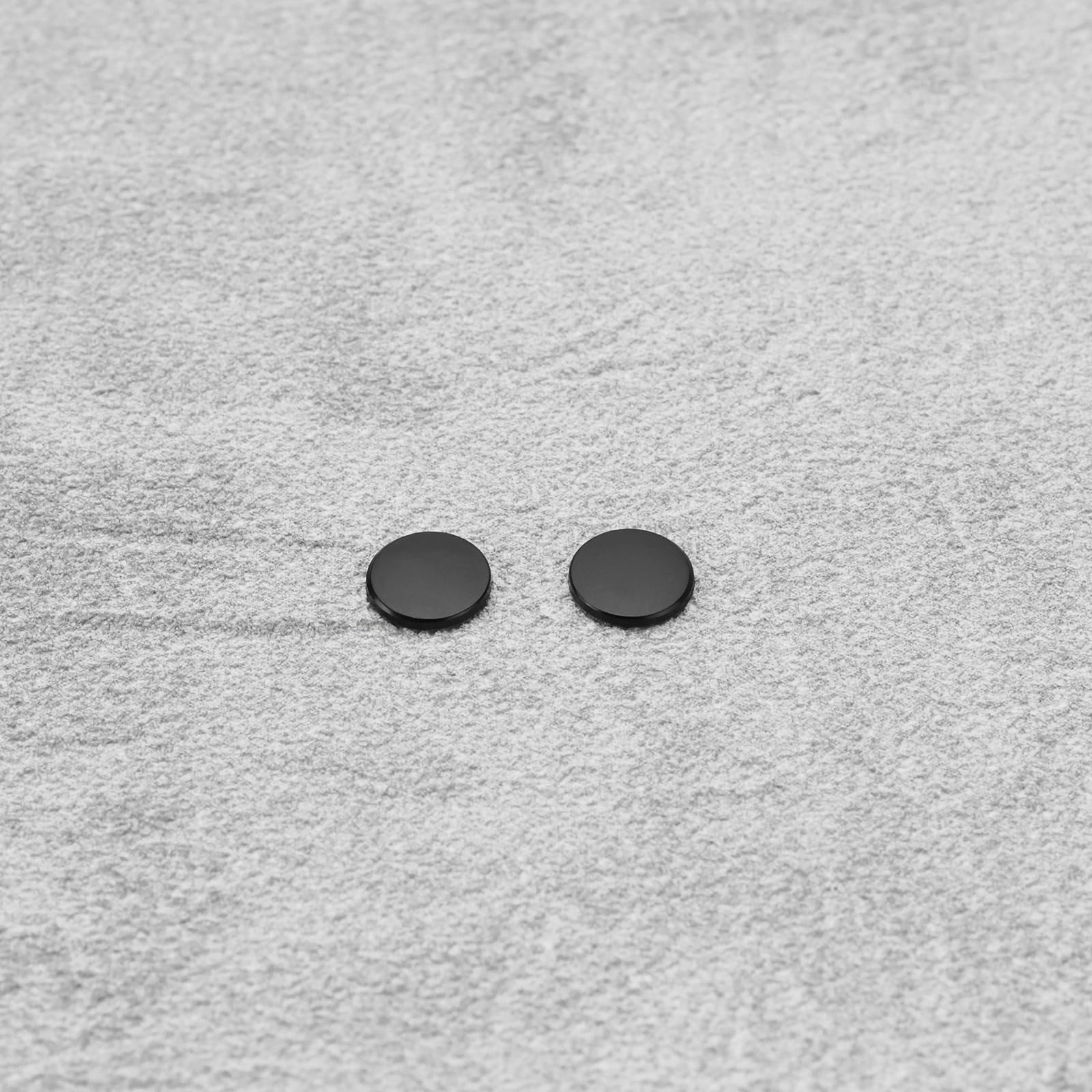 40 szt. łyżworolki pod mysz PTFE 6 x 0,8 mm zaokrąglone, gładkie nóżki myszy zmniejszają tarcie między myszą a podkładką, odpowiednie do biura gier i na co dzień czarne