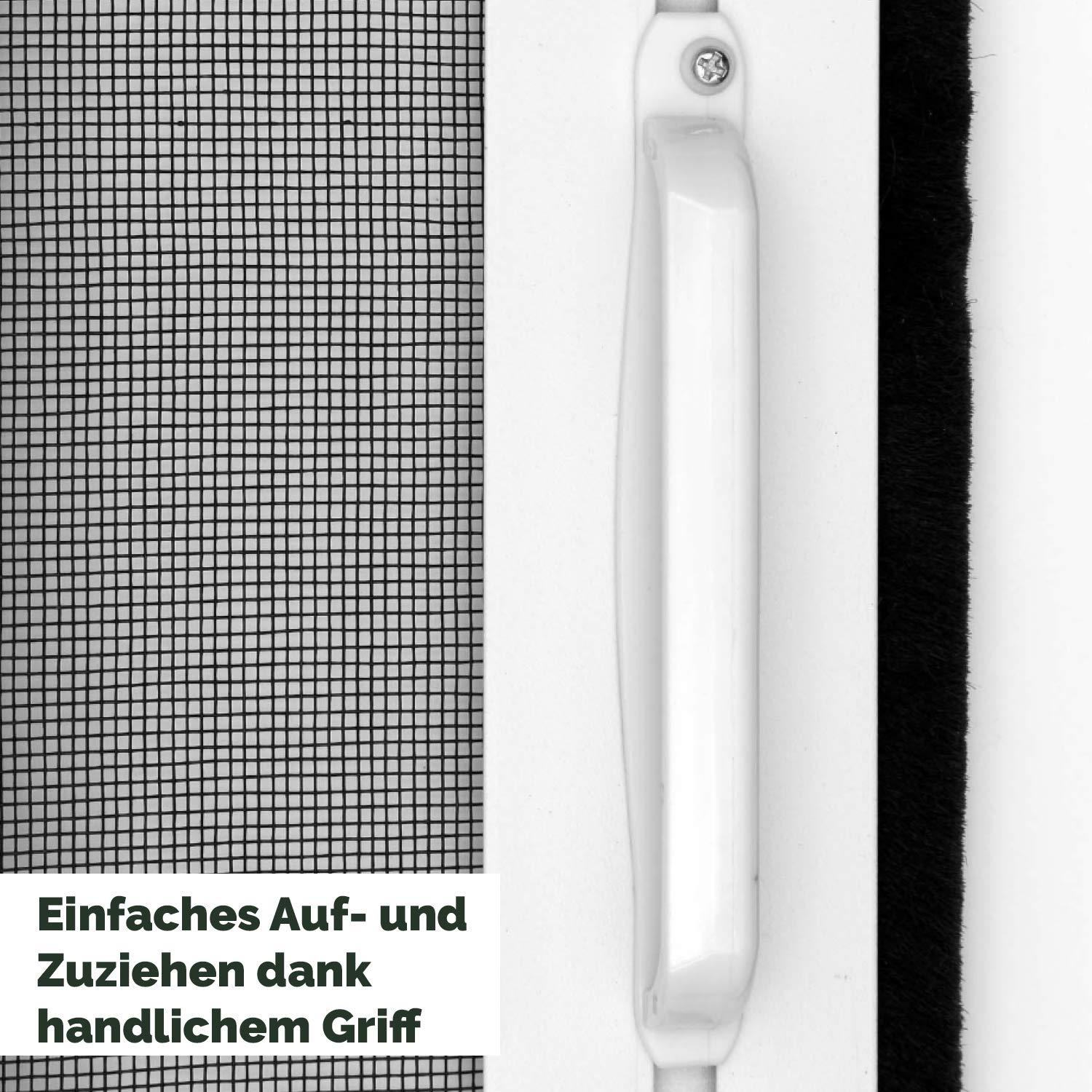 Nematek Alu Insektenschutz Rollo für Türen - Mückenschutz Fliegengitter Tür Rollo mit Aluminium Rahmen für Balkontür Terrassentür (160 x 225 cm, anthrazit)
