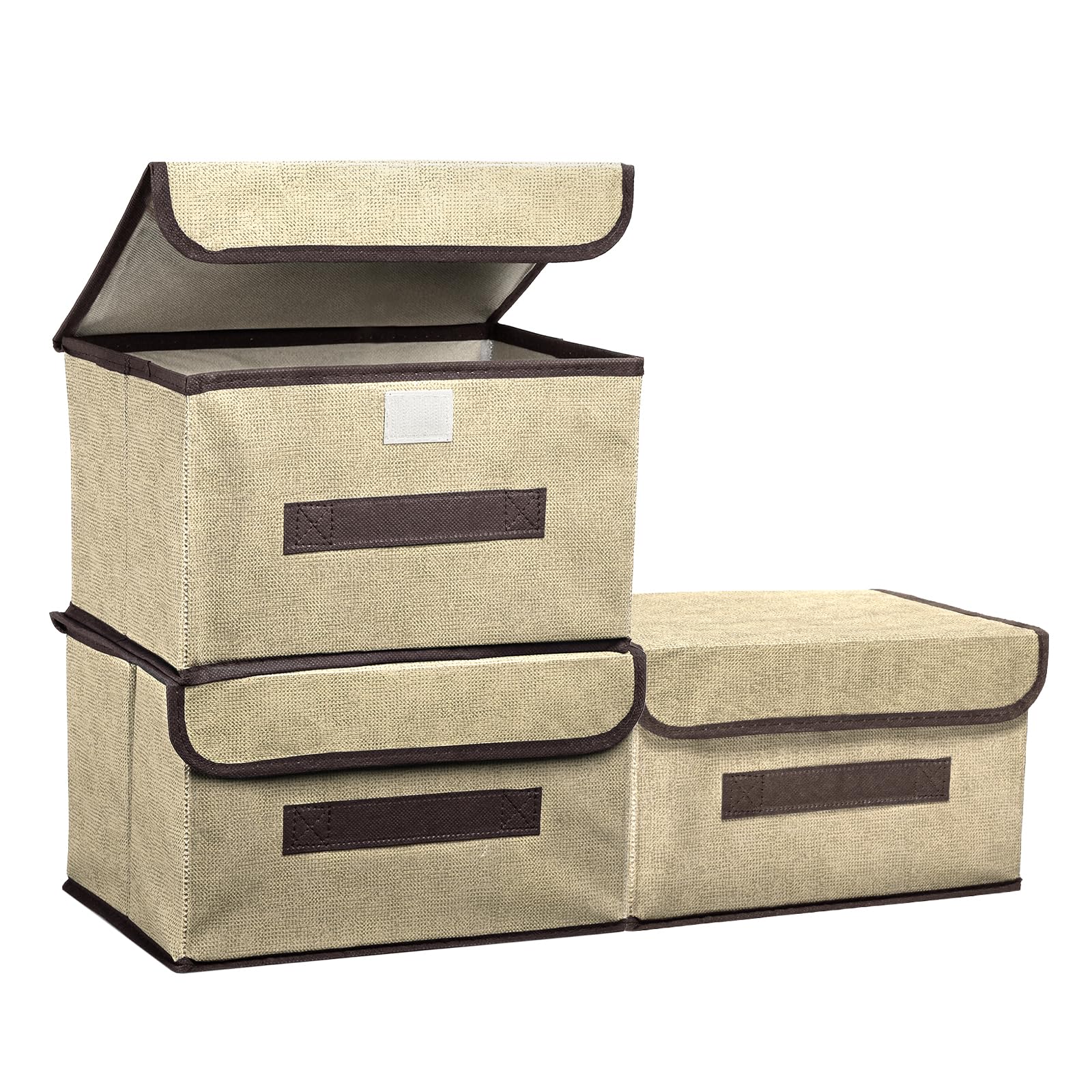 PATIKIL Fabric Collapsible Storage Bin 10.2 x 7.5 x 6.3 Inch