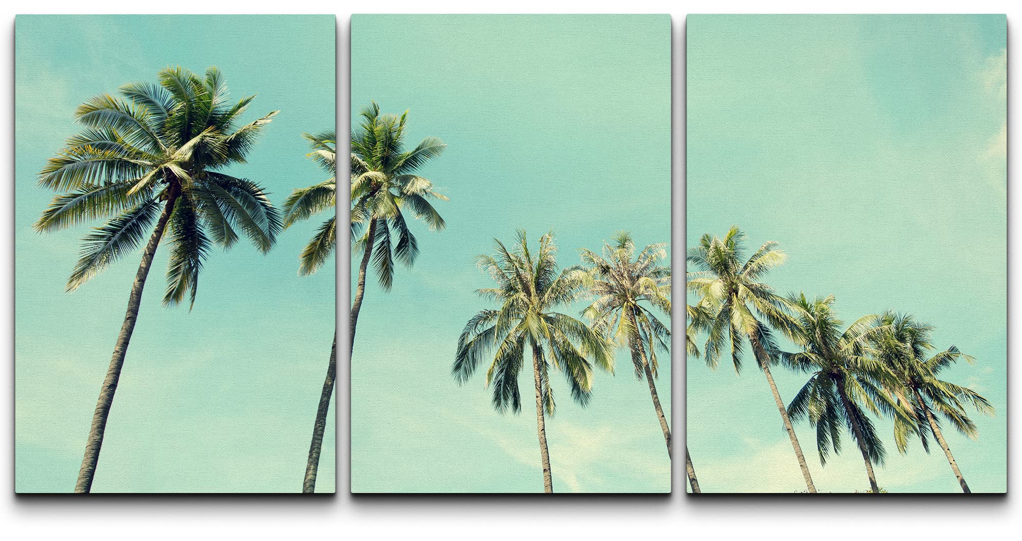 Amazon.com: 3 Piece Canvas Wall Art - Vintage Photo of Seaside