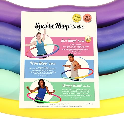 Miniatura 5 de Sports Hoop, Acu Hoop 5L, aro con peso para entrenamiento, con DVD de lección de entrenamiento de 50 minutos idioma español no garantizado. Largo de