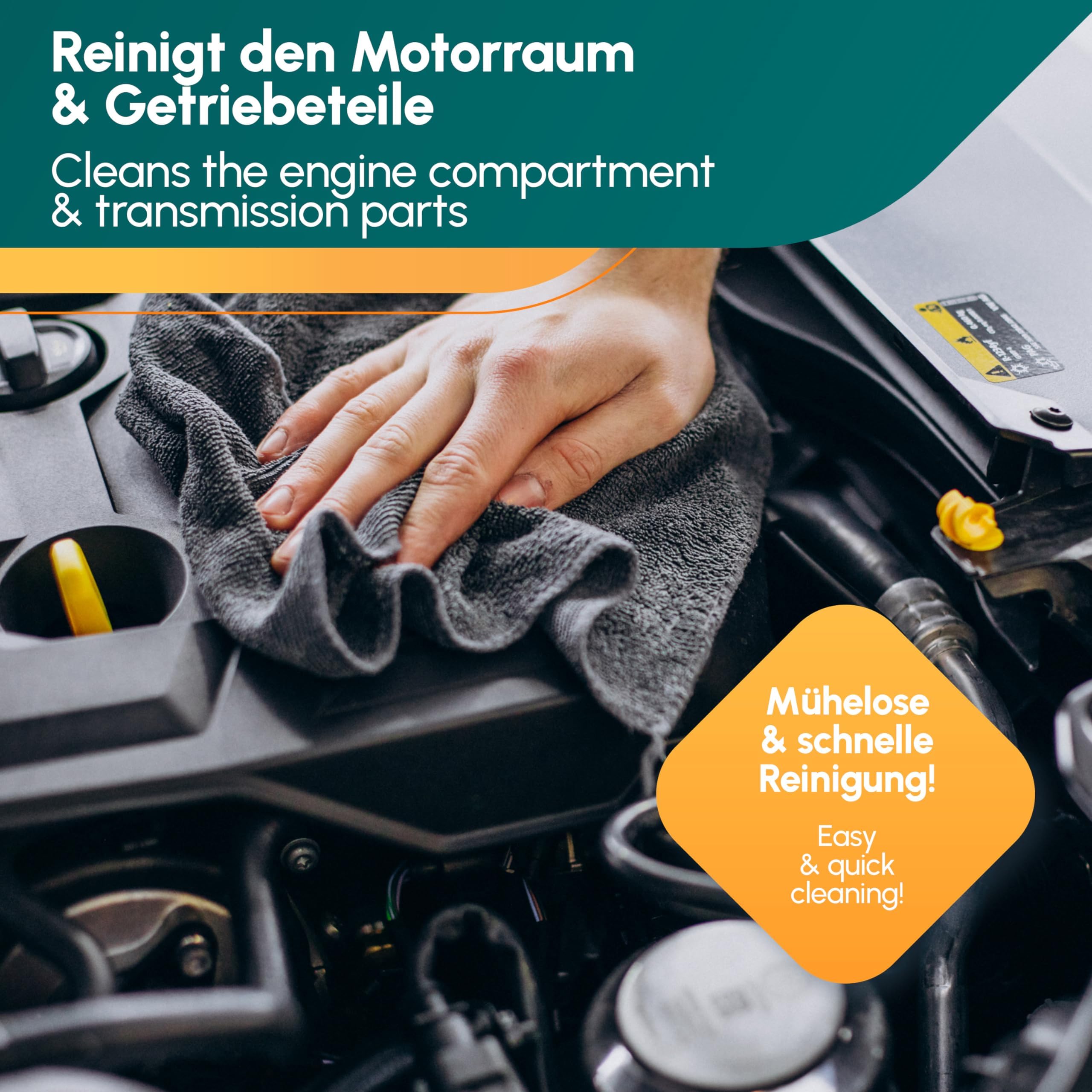 INOX® Motorreiniger Konzentrat für Auto, 4x5L – Motorenreiniger, Motorraum-Reiniger für KFZ