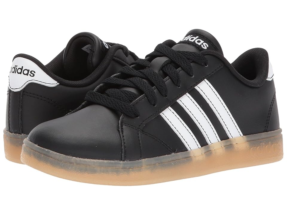 

adidas Kids Baseline K (Little Kid/Big Kid) (Black/White/Gum) Kids Shoes
