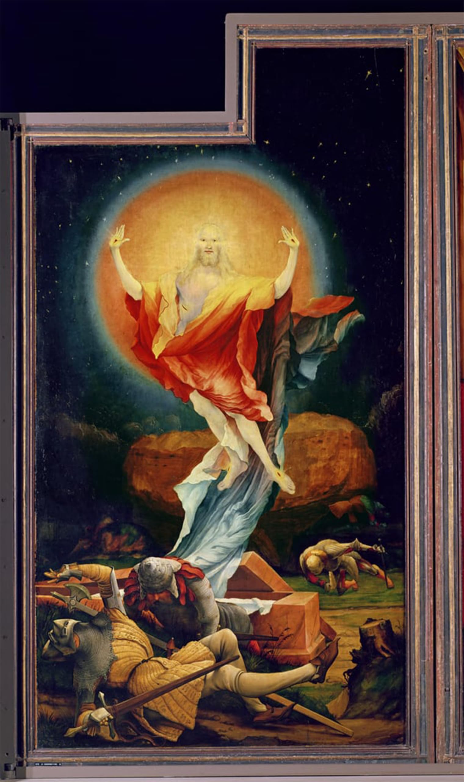 POSTERIIk Famous Animal Posters Vintage Picture the Resurrection of Christ From the Isenheim Altarpiece by Matthias Grünewald Modern Wall Decor for Home Decor 60x90cm