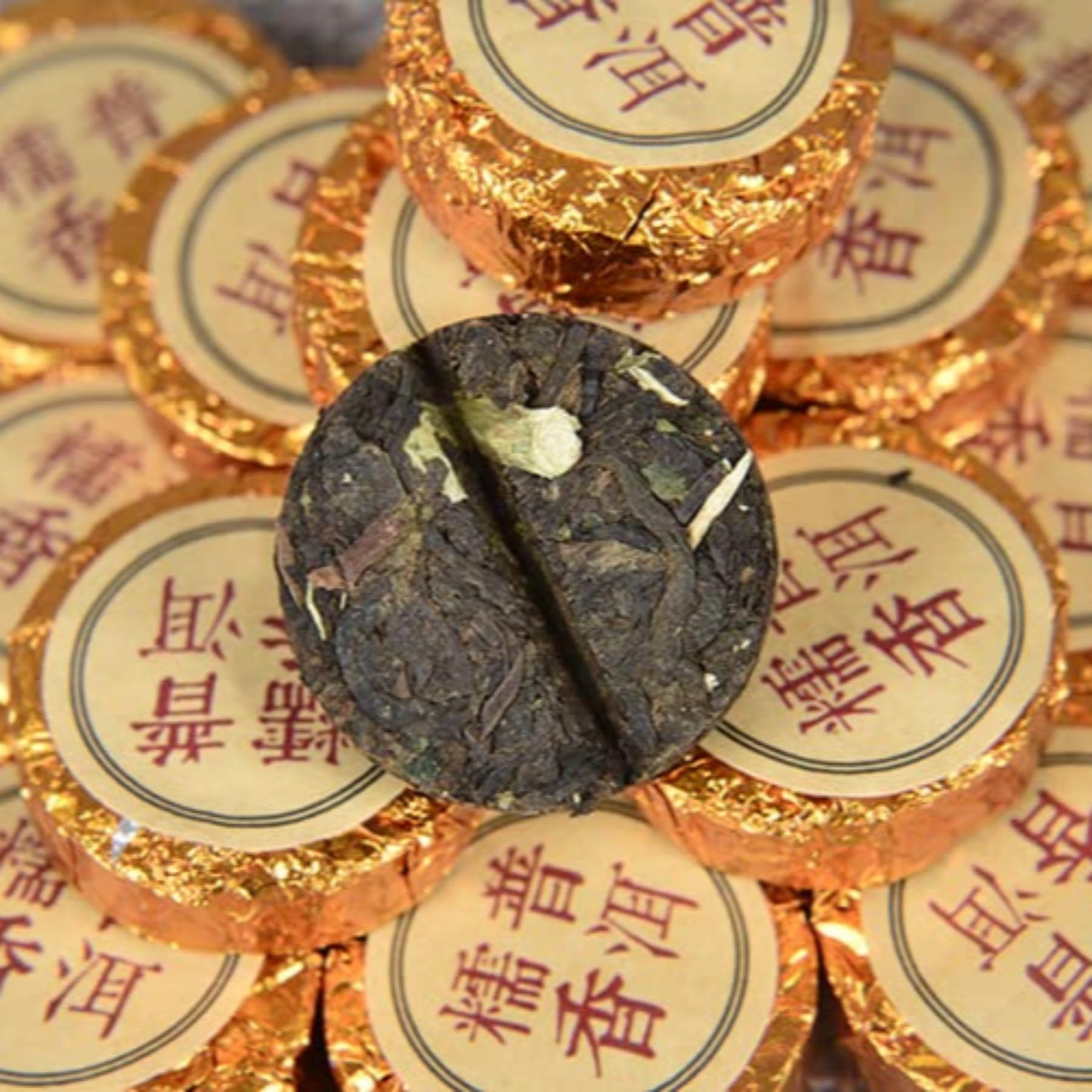 Yunnan Té Mini Tuo De Fragancia Glutinosa, Té Maduro De Puerh Exquisito Y Pequeño 500g Té Negro 17,64oz