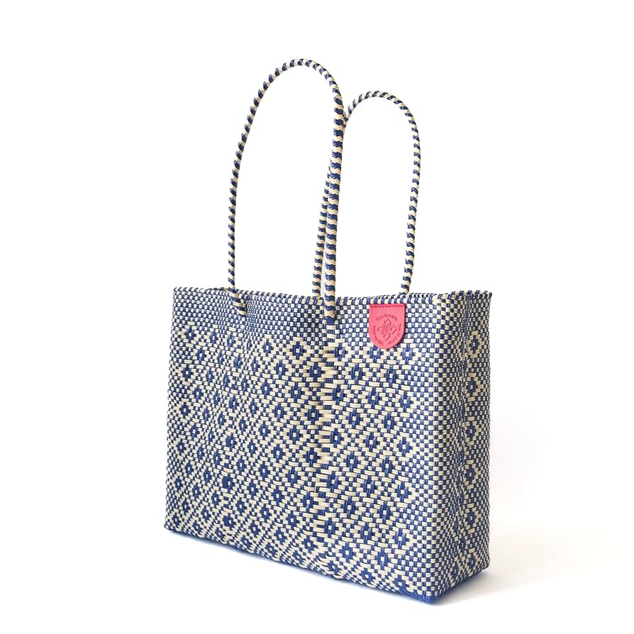 Amazon.com: Mixte Woven Super Tote, Handwoven Recycled