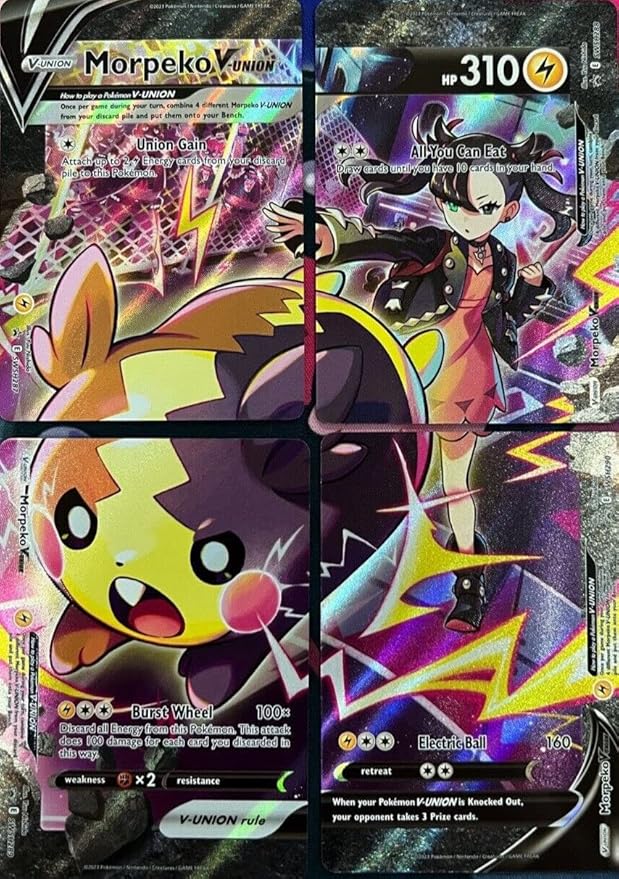 Morpeko VUnion Pokemon Promo Card Set SWSH287 SWSH288 SWSH289 SWSH290