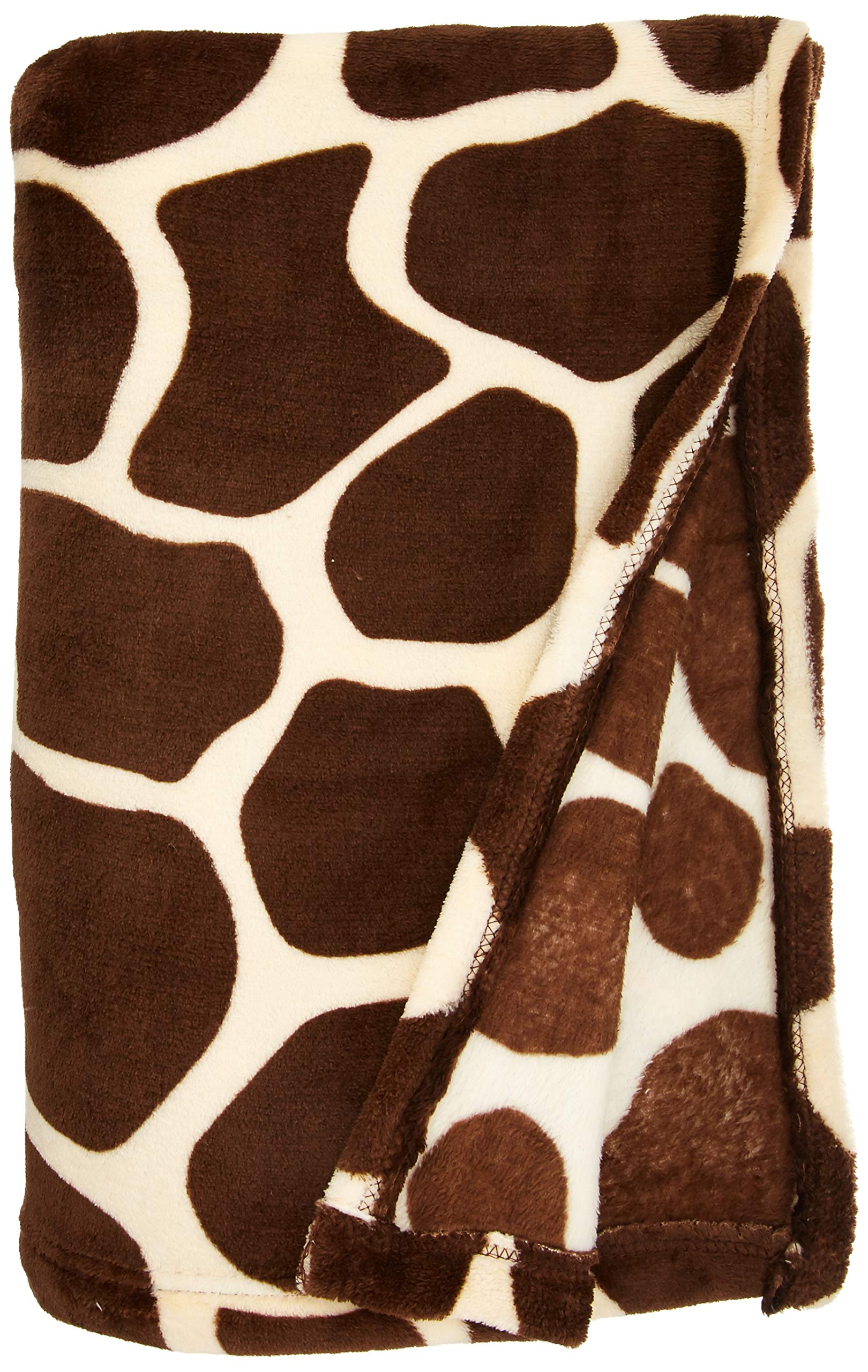 Home Must Haves Plush Luxurious Flannel Fur Ultra Soft Micro All Season Premium Bed Blanket (, Full Size, Giraffe Print)