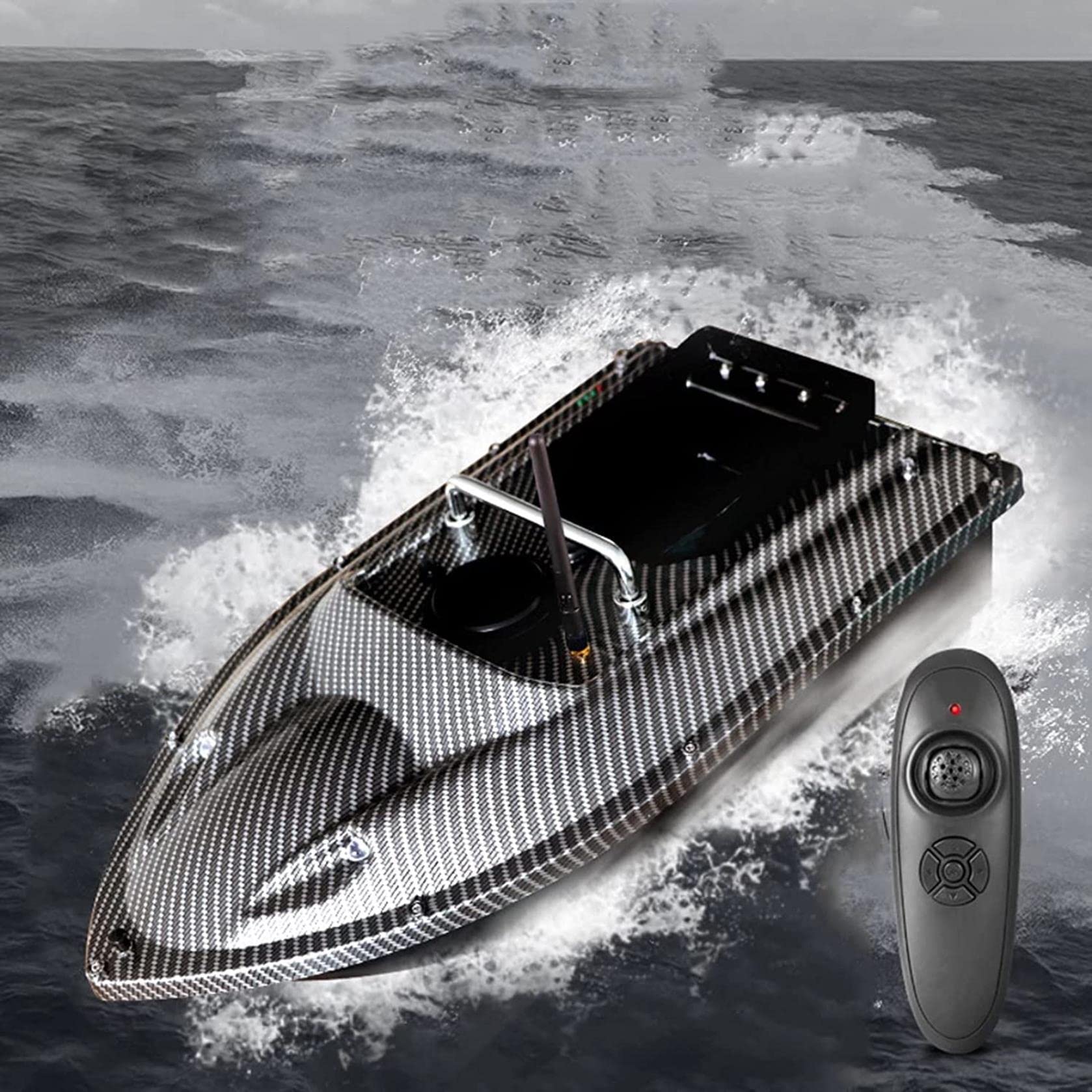 Bateau à appâts de poisson intelligent pour amorcer à 500 m sans effort