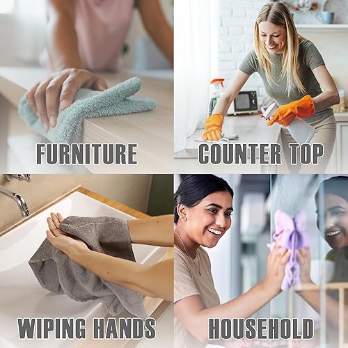 Miniatura 5 de ZUPERIA Toallas de cocina para trapeador de bar, paquete de 12 toallas (16 x 19 pulgadas), 100 % algodón, paños de cocina y paños de cocina súper