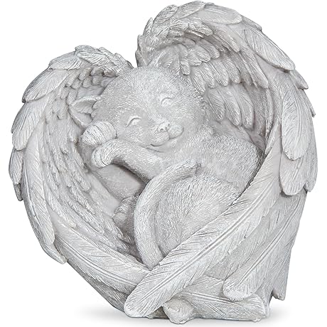 Sleeping Cat Garden Statue