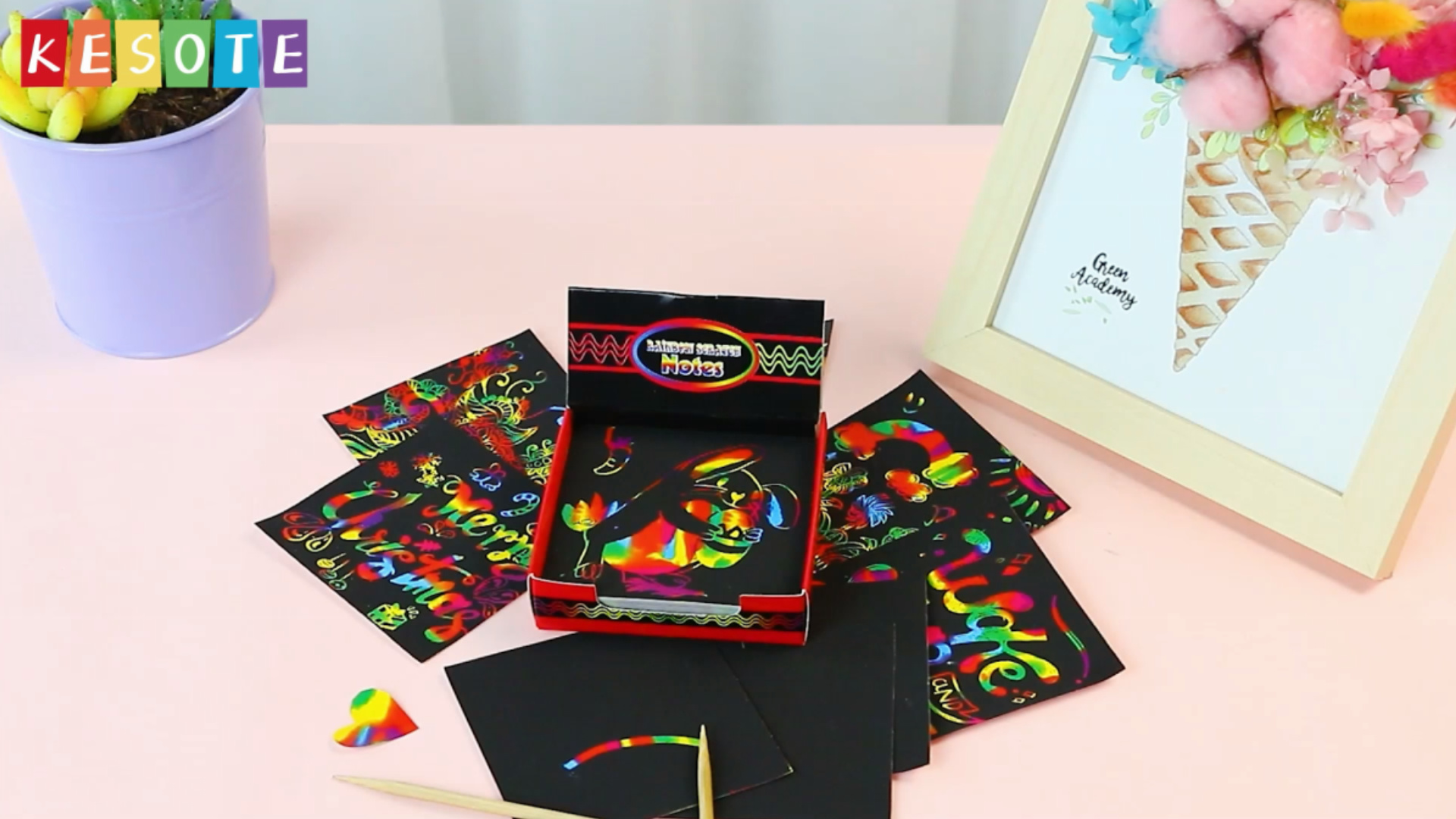 Papel De Rascar Arco Iris, Arte De Rascar Niños Y Adul... | Cuotas sin