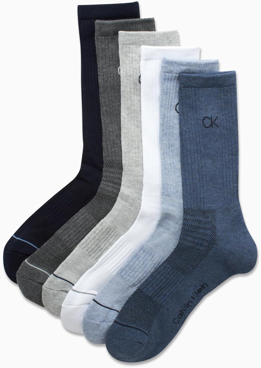 Calvin Klein Men's Cushioned Crew Socks (6-Pack) - Image 4