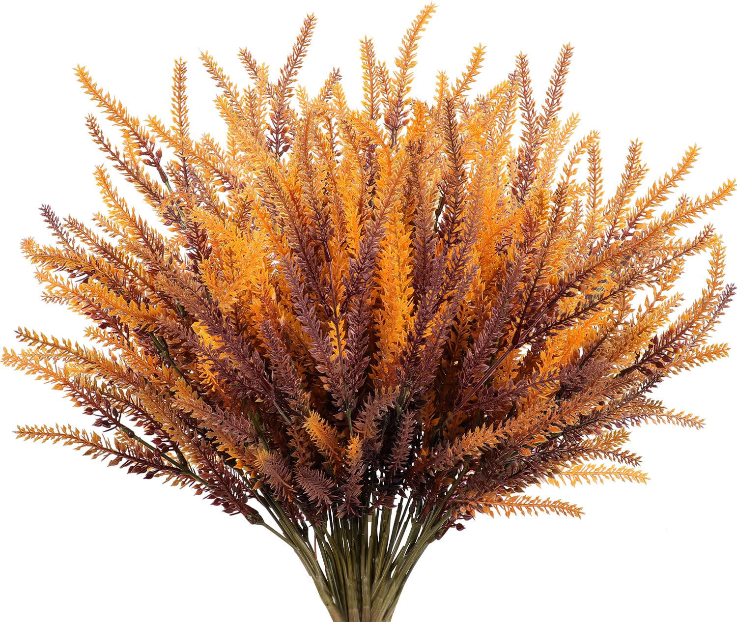 Sawowkuya 14 Pcs Artificial Fall Flowers Outdoors Fake Fall Lavender Flowers UV Resistant Faux