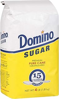 DOMINO GRANULATED PURE CANE WHITE SUGAR 4 LB BAG (Single)