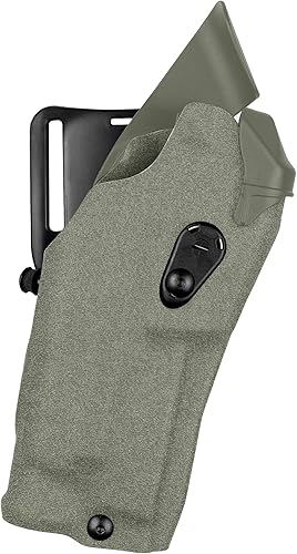 Safariland 6390RDS - Funda de retención de nivel uno, compatible con vista de punto rojo, STX OD verde, diestra, se adapta a: Glock 34/35 Surefire