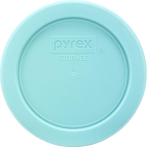 Miniatura 4 de Pyrex (6 cuencos de vidrio 7202 y (6) tapas de color verde polvo de jade 7202 hechas en los Estados Unidos